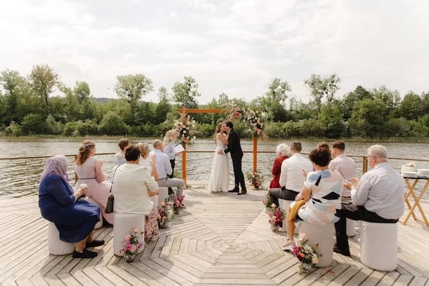 Image illustrant une photo de mariage petit comité